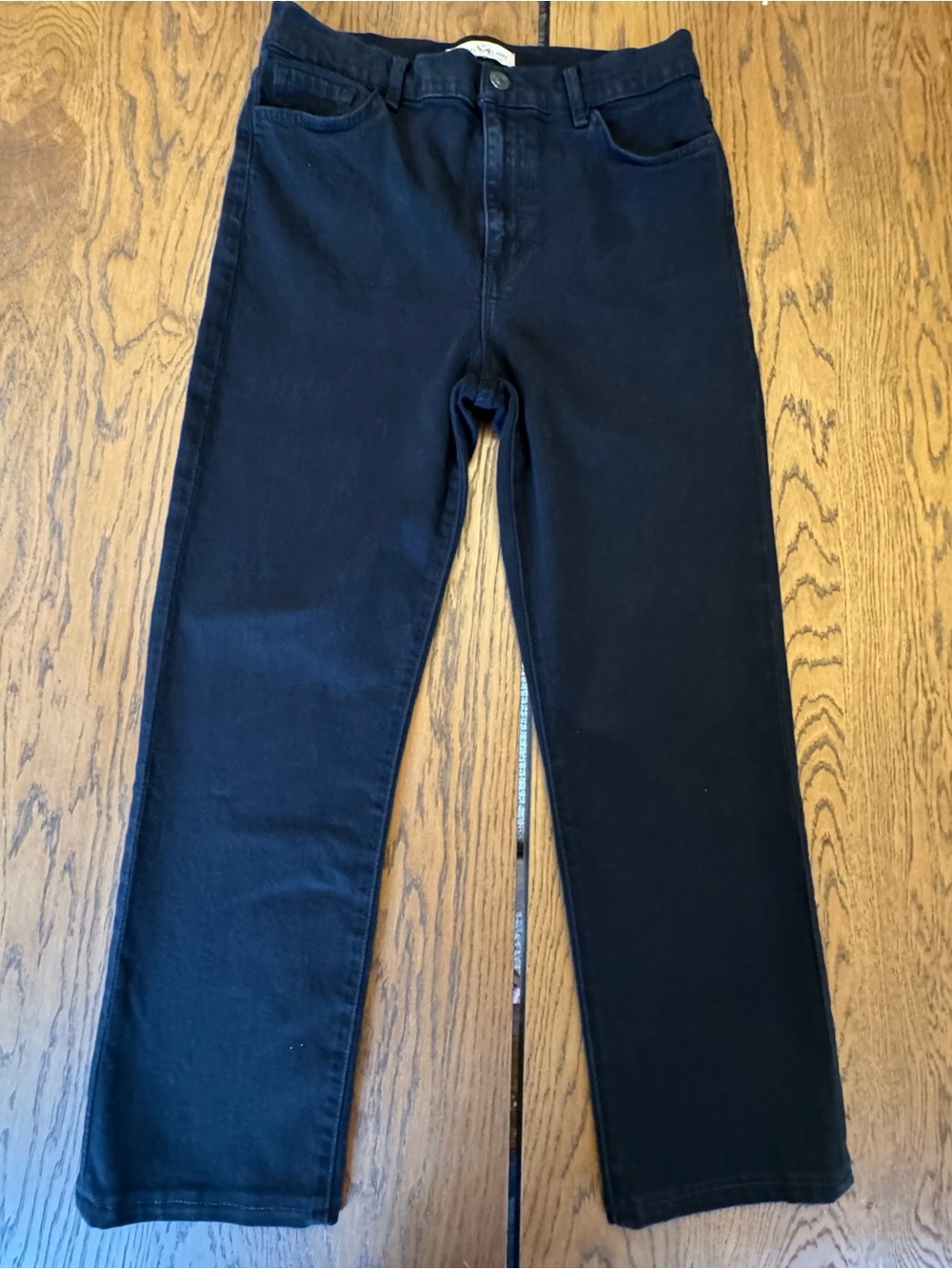 Current/Elliott Black High Waist Women's Straight Leg Black‎ Jeans Size 28
